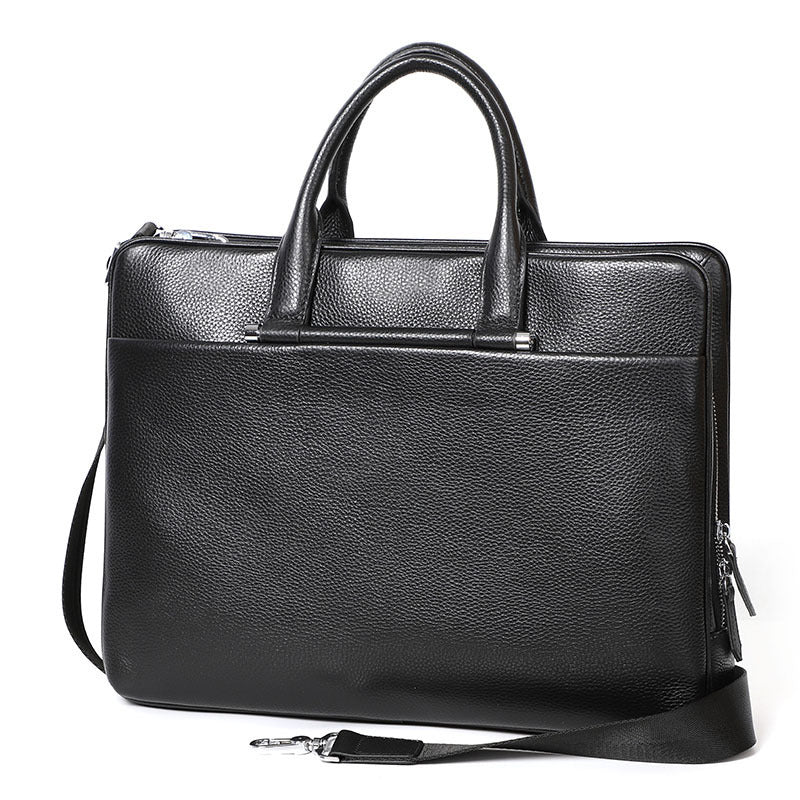 Men's Large Capacity Genuine Leather Briefcase