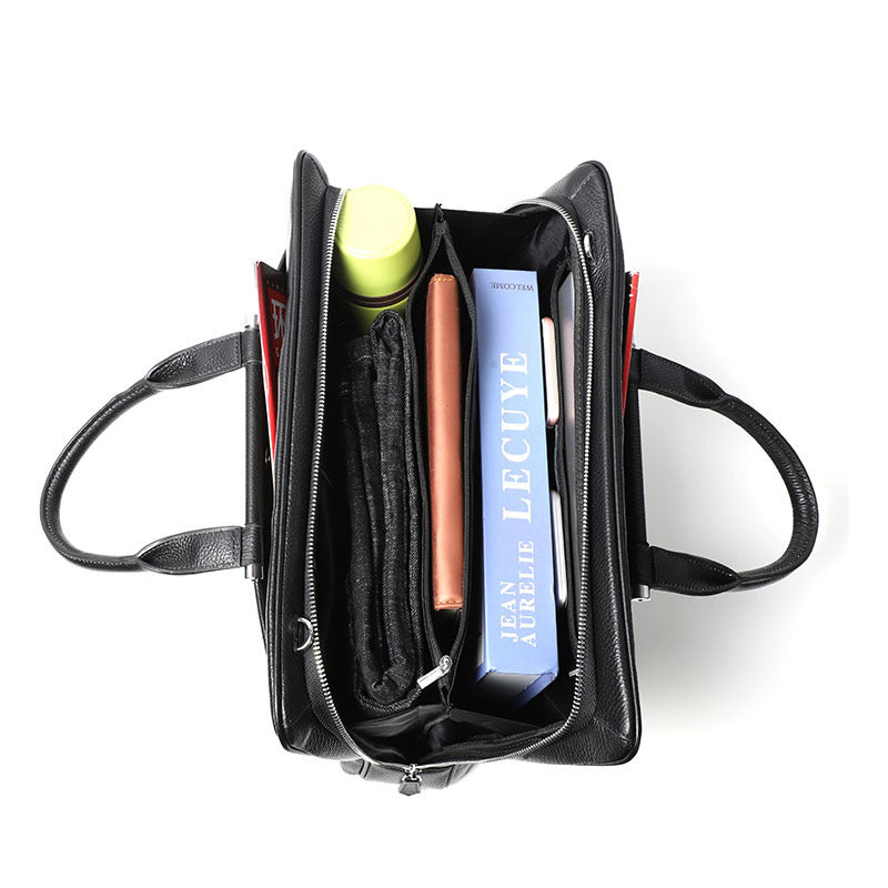 Men's Large Capacity Genuine Leather Briefcase