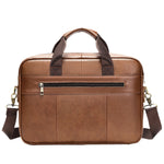 Men's Official Document Leather Casual Computer Bag Shoulder Crossbody