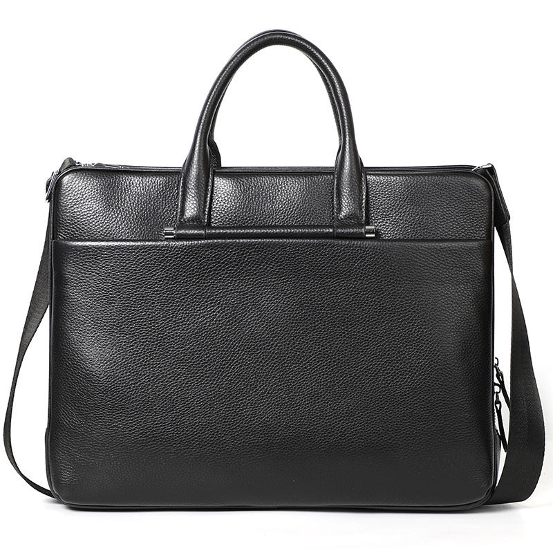 Men's Large Capacity Genuine Leather Briefcase