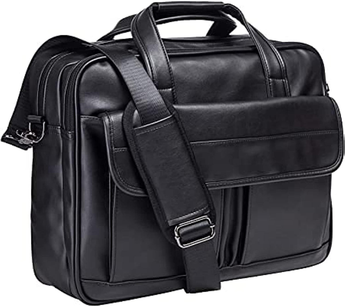 Vintage Full Grain Men's Leather Messenger Bag Notebook Bag
