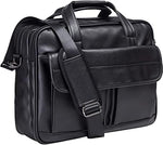 Vintage Full Grain Men's Leather Messenger Bag Notebook Bag