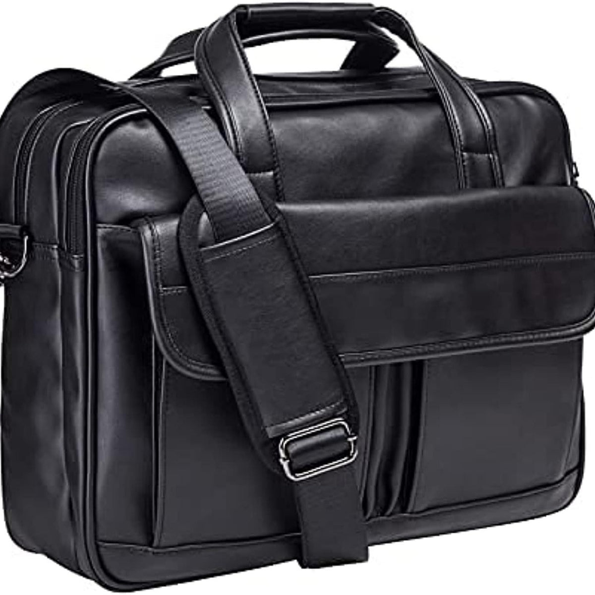 Vintage Full Grain Men's Leather Messenger Bag Notebook Bag