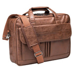 Vintage Full Grain Men's Leather Messenger Bag Notebook Bag